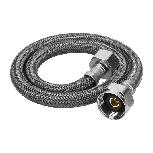 Manguera p/WC, vinilo gris, 1/2' x 7/8', 50 cm Caja con 6, 49530