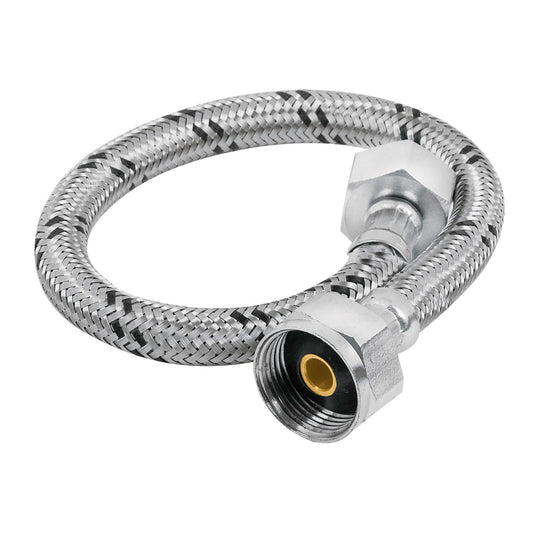 Manguera p/WC, acero inox, 1/2'x7/8', 60 cm Caja con 6, 49528