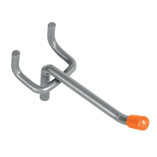 Gancho recto de 2' para perfocel y panel ranurado, Truper Caja con 24, 50146
