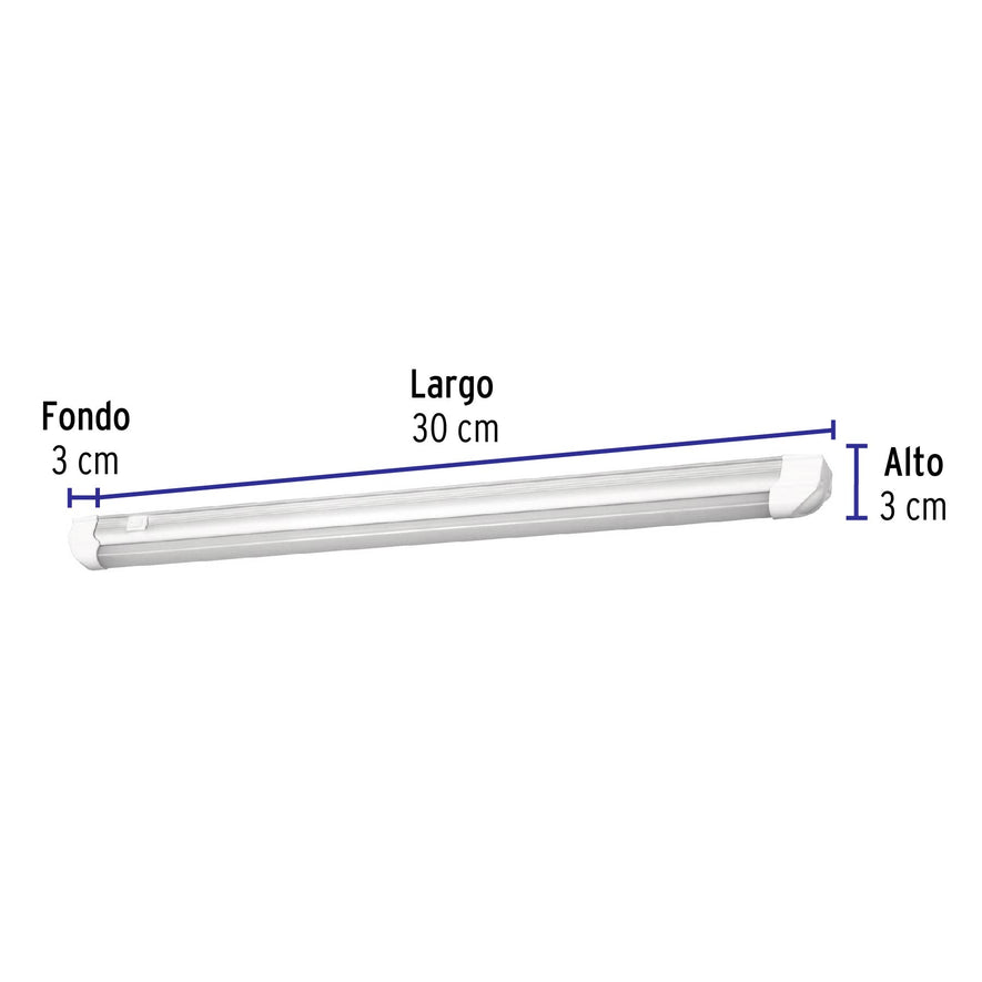 Luminario lineal ultra delgado de LED 6 W para gabinete Caja con 2, 47324