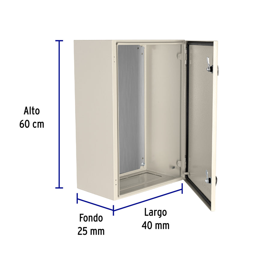 Gabinete metálico, 600 x 400 mm, VOLTECK, 49128