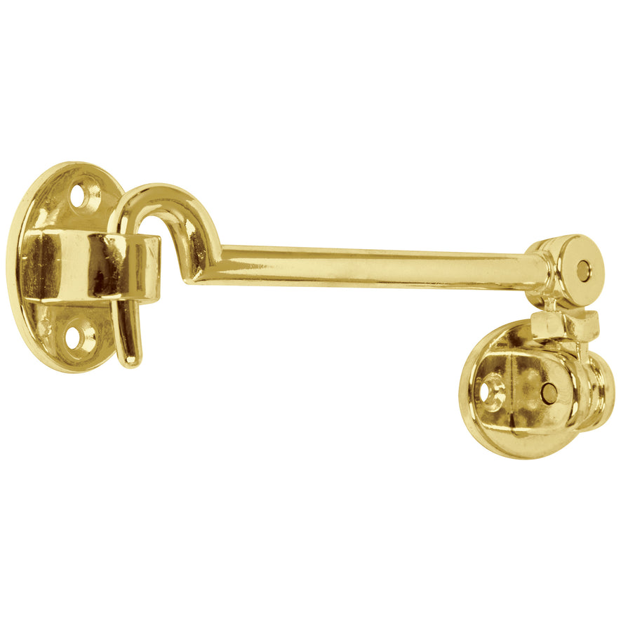 Gancho latonado para puerta, Hermex Caja con 6, 43645