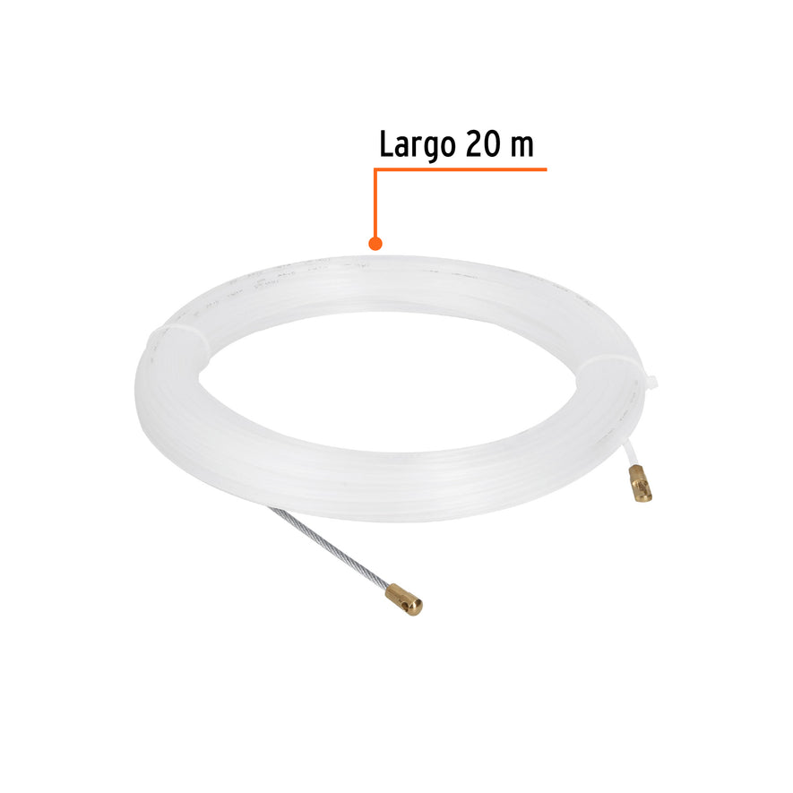 Guía de nylon de 20 m para cable, Truper Caja con 2, 17757