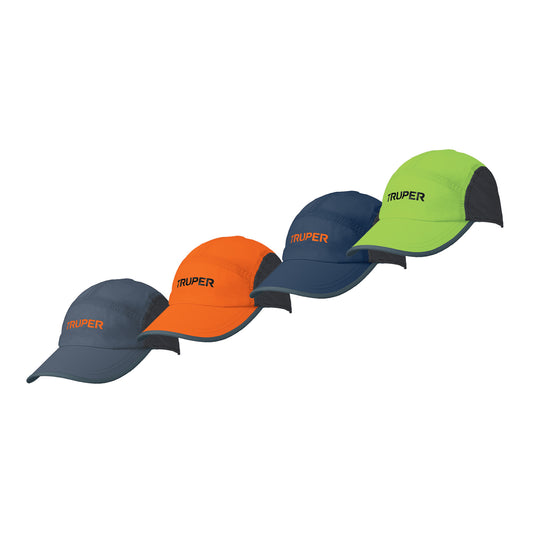 Gorra color naranja, 100% poliéster, Truper, 60438