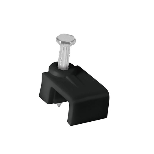 Bolsa con 20 grapas negras de 5 x 8.5 mm para cable plano Caja con 10, 48034
