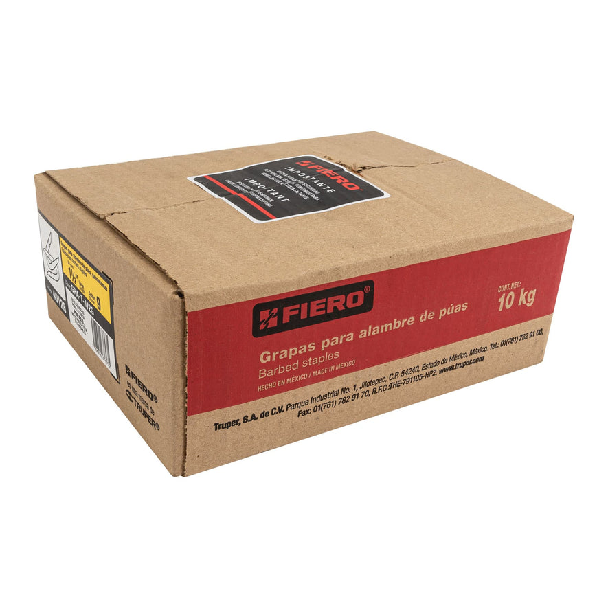 kg grapas 1-1/2' galvanizadas p/alambre de púas Caja con 10, 40128