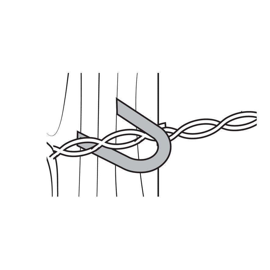 kg de grapas 1' negras p/alambre de púas, Fiero Caja con 10, 44511