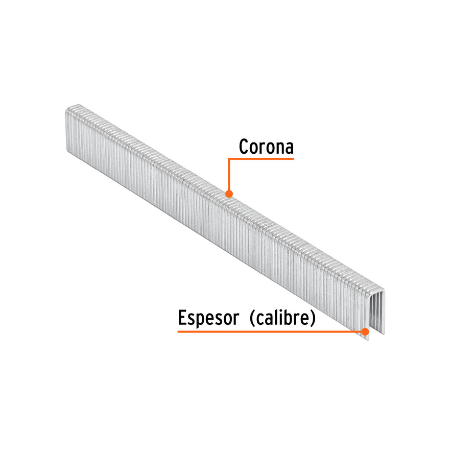 grapas corona 1/4' calibre 18, 13mm p/ENNE-120 Caja con 5000, 18270