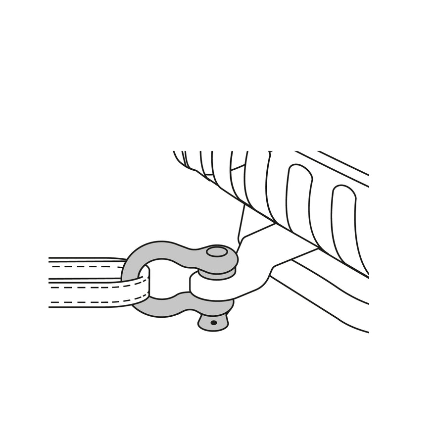 Grillete de acero forjado 1/4', Fiero Caja con 4, 44967