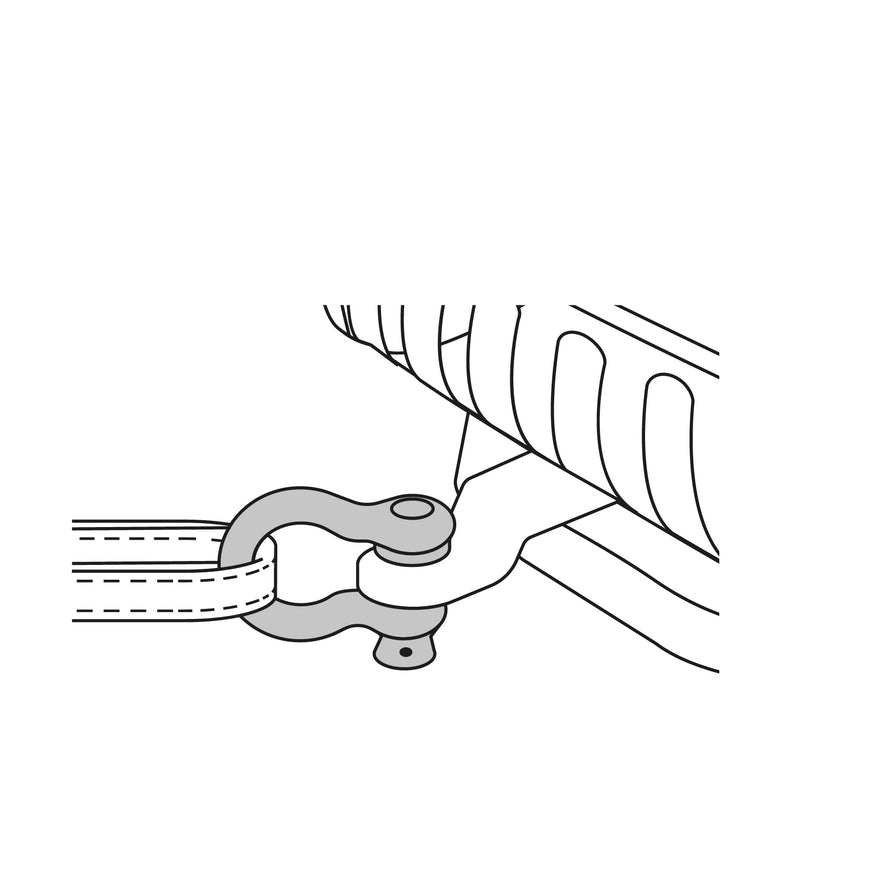 Grillete de acero forjado 3/16', Fiero Caja con 4, 44966