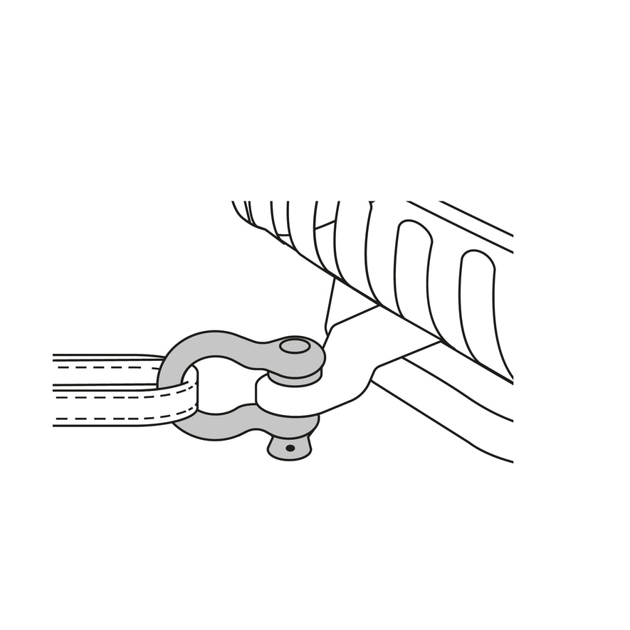 Grillete de acero forjado 3/8', Fiero Caja con 4, 44969