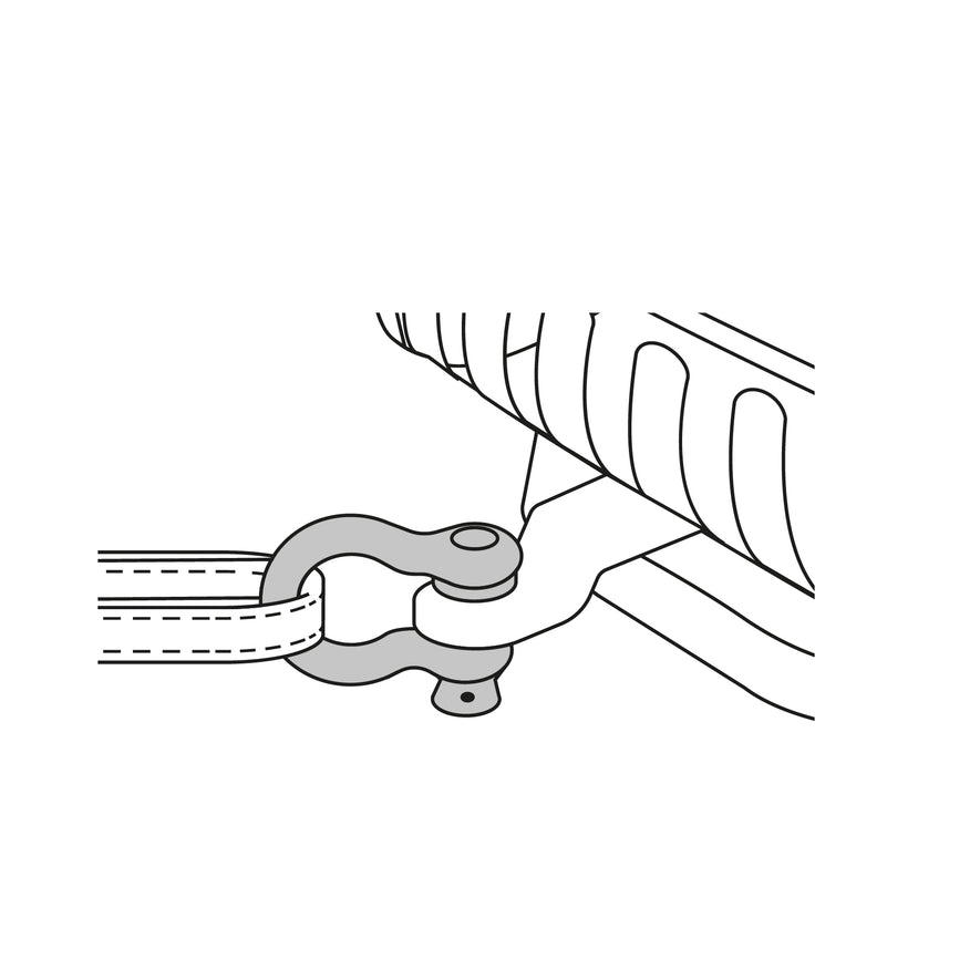 Grillete de acero forjado 5/16', Fiero Caja con 4, 44968