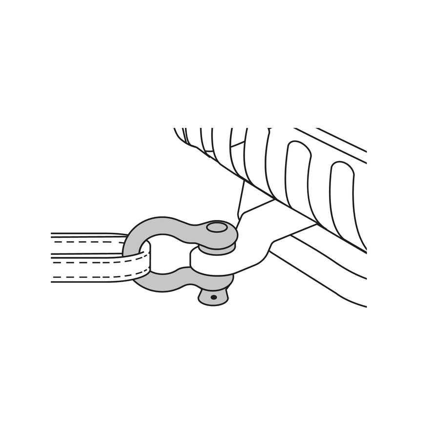 Grillete de acero forjado 5/8', Fiero Caja con 4, 44972