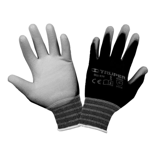 Guantes de nylon recubiertos de poliuretano, CH, TRUPER Caja con 12, 13290