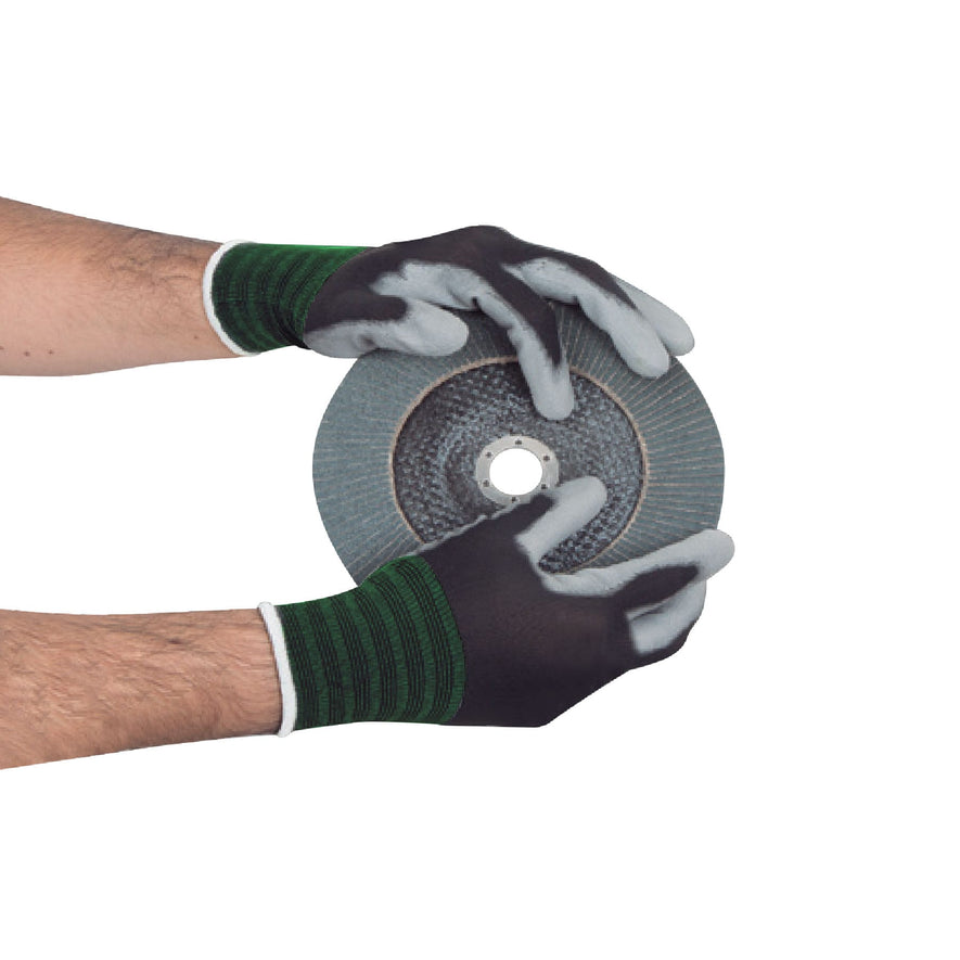 Guantes de nylon recubiertos de poliuretano, M, TRUPER Caja con 12, 13291