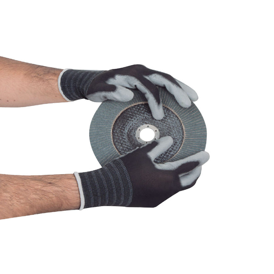 Guantes de nylon recubiertos de poliuretano, G, TRUPER Caja con 12, 13292