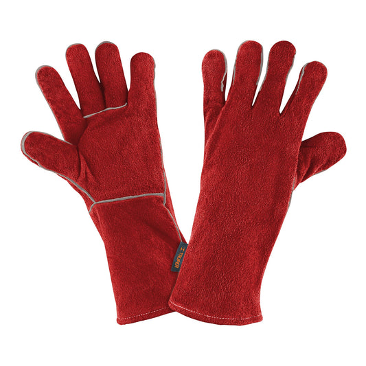 Guantes para soldador, rojos, TRUPER Caja con 6, 19458