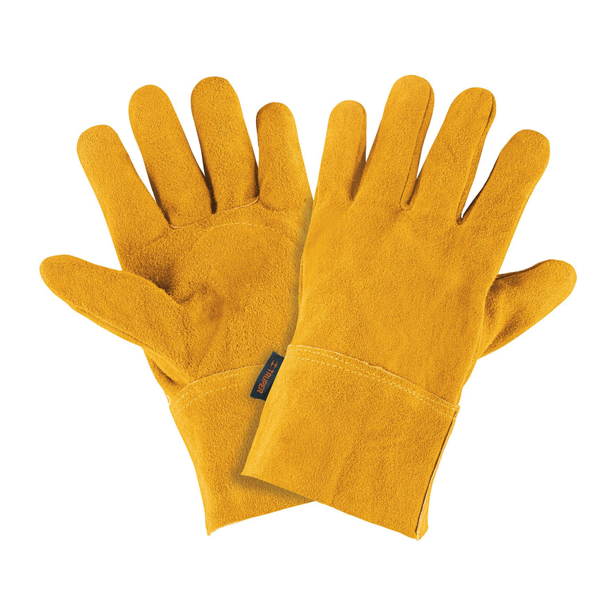 Guantes de carnaza, cortos, unitalla, TRUPER Caja con 6, 14241
