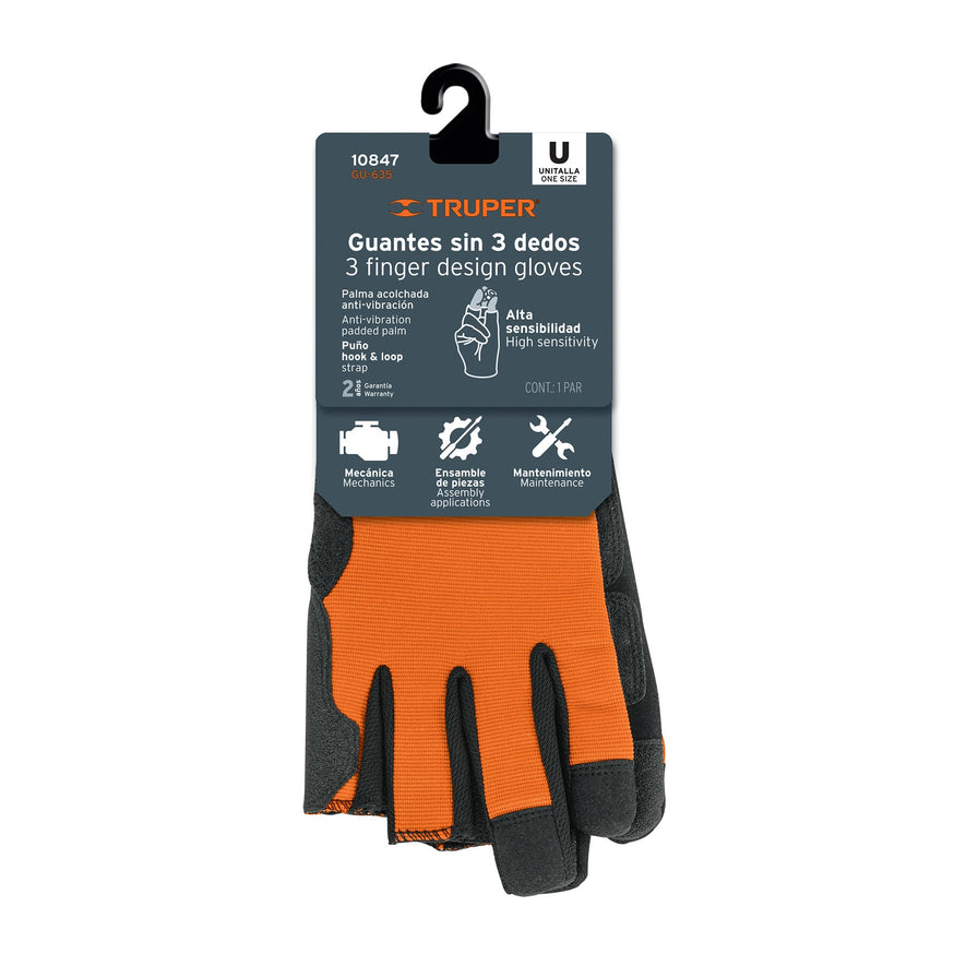 Guantes para mecánico, alta sensibilidad, TRUPER Caja con 6, 10847