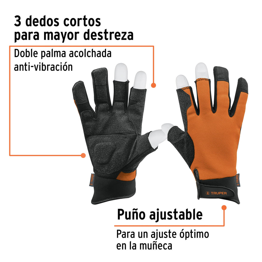 Guantes para mecánico, alta sensibilidad, TRUPER Caja con 6, 10847