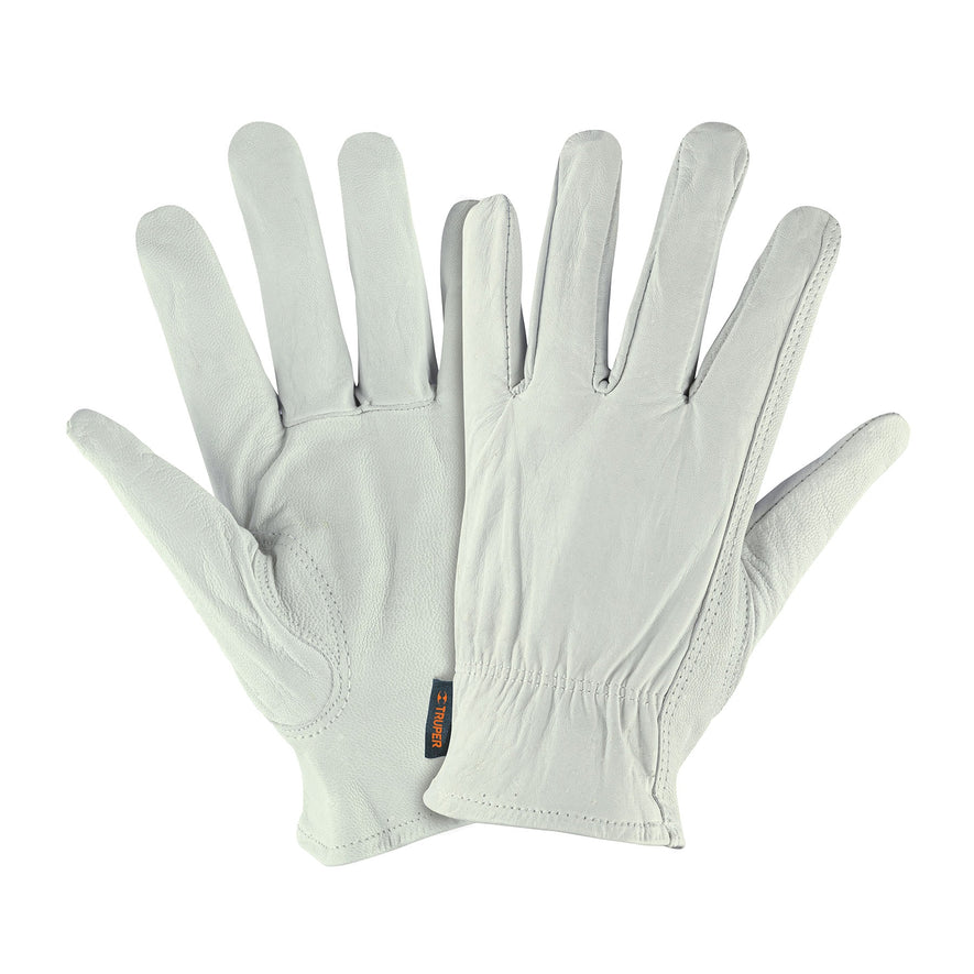 Guantes de piel de cabra, tipo operador, TRUPER Caja con 6, 14286