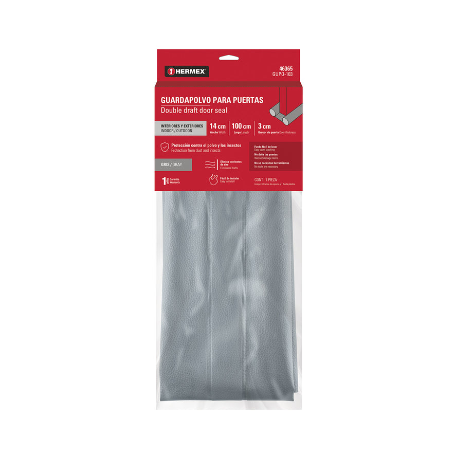 Guardapolvo con funda 95 cm, gris, HERMEX Caja con 6, 46365