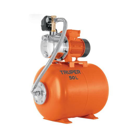 Equipo hidroneumático 50L, bomba jet inox. 3/4 HP, TRUPER, 104047