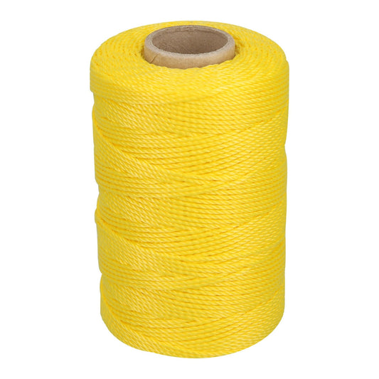 Carrete con 165 m de hilo para albañil amarillo, Truper Caja con 6, 14052
