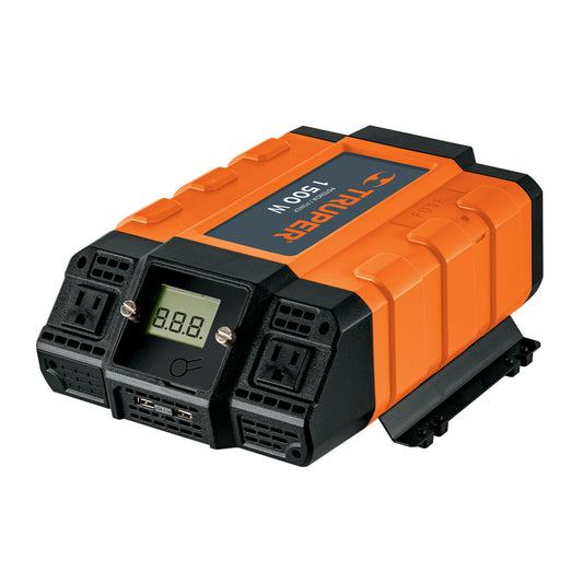 Inversor de corriente de 1500 W con puertos USB, Truper, 10492