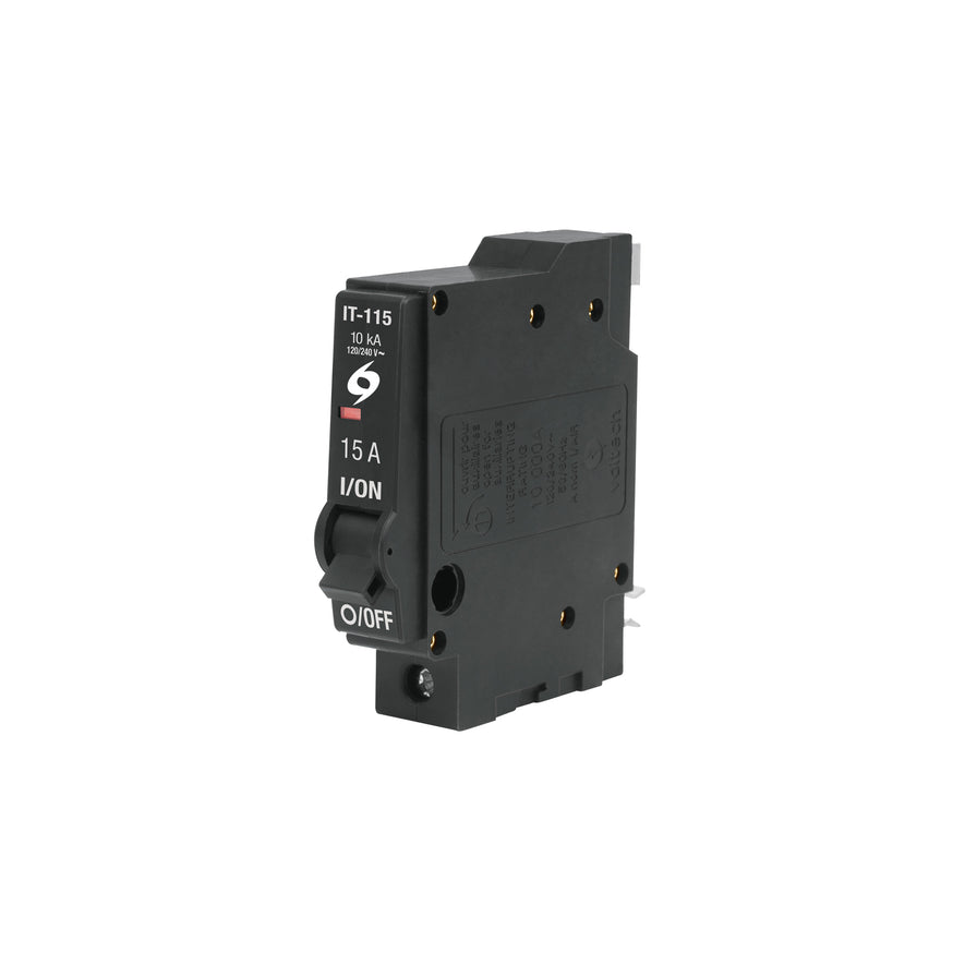 Interruptor de 1 polo 15A, enchufable, VOLTECK Caja con 5, 46700