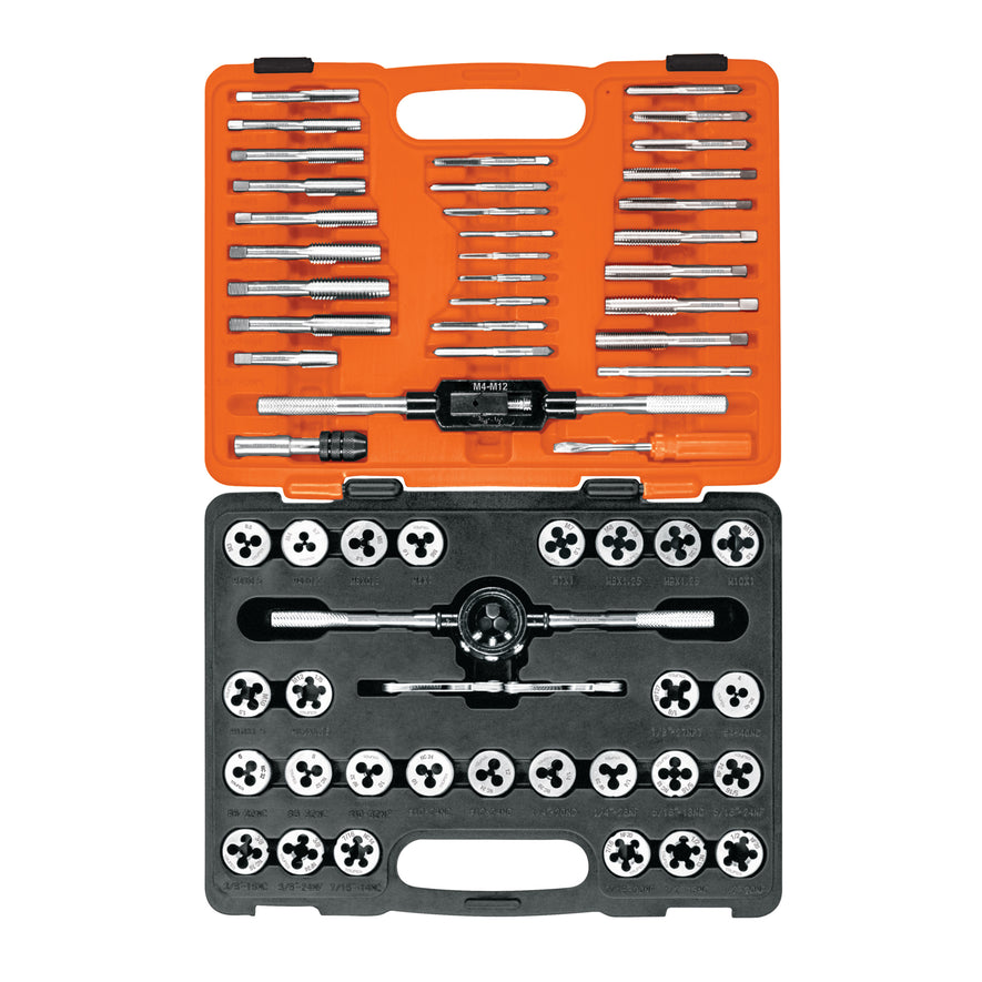 Juego de 60 piezas de machuelos y tarrajas, Truper, 11443