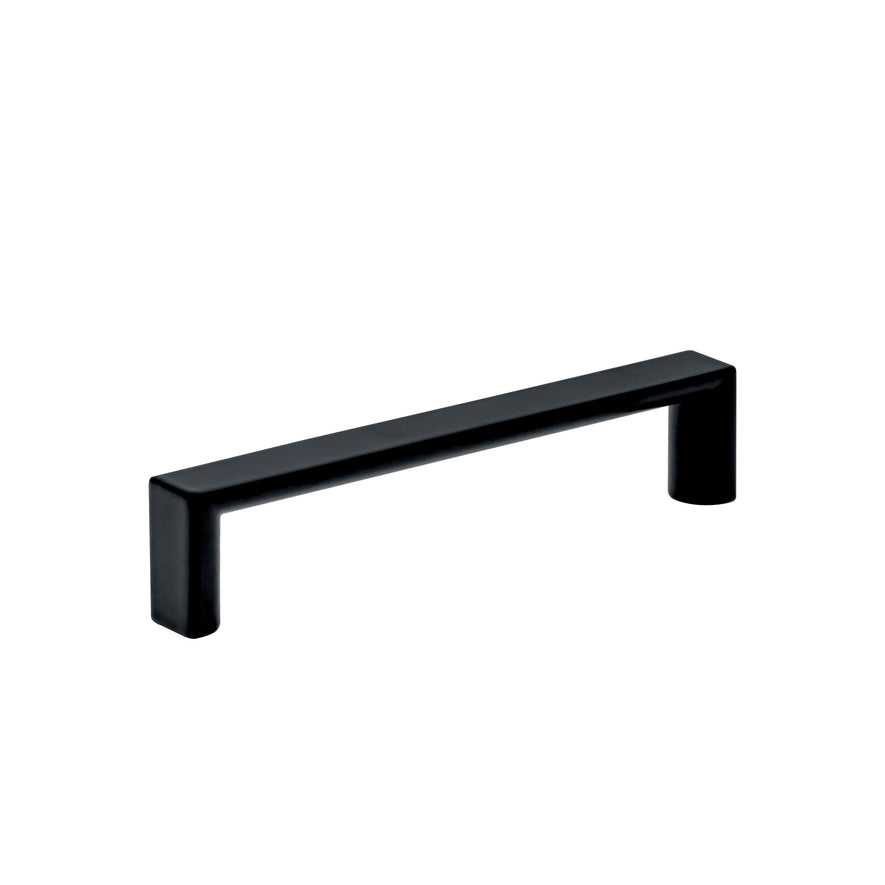 Jaladera de 96mm estilo 'Andamio' acabado negro, Hermex Caja con 12, 45639