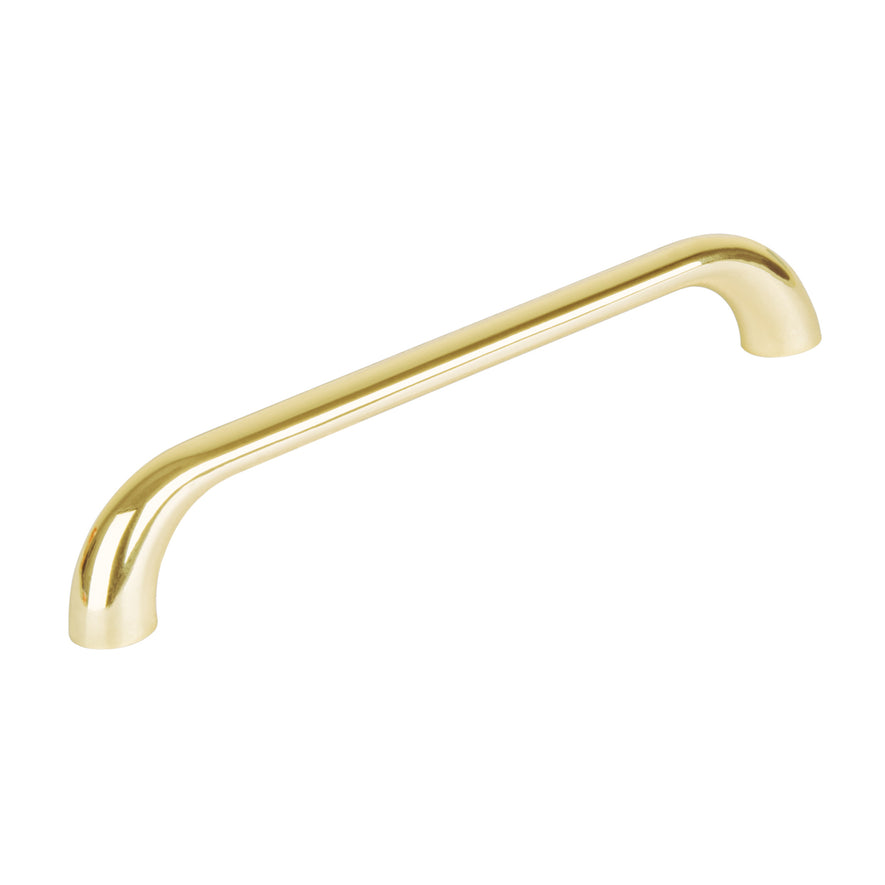 Jaladera 128mm estilo 'Cádiz' acabado latón brillante Caja con 12, 45814