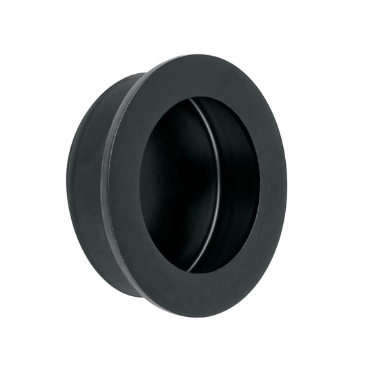 Jaladera de embutir circular No. 3 acabado negro Caja con 10, 47802