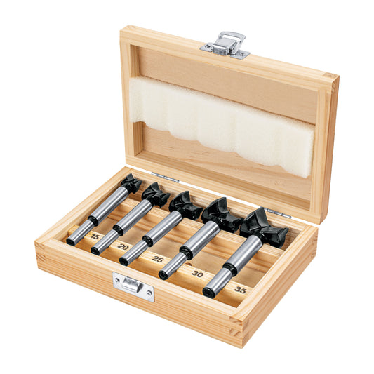 Juego de 5 brocas forstner para madera, TRUPER, 102373