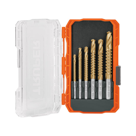 Juego de 6 brocas multimaterial helicoidal con sierra, TRUPE, 103924