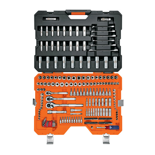 Juego 217 herramientas 1/4', 3/8' y 1/2' std y mm p/mecánico, 15691