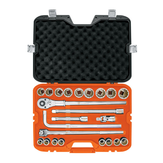 Juego de 23 herramientas cuadro 3/4' mm para mecánico, 13874