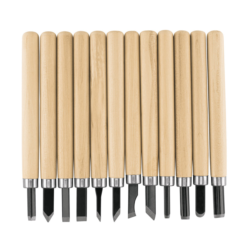 Juego de 12 gurbias escolares para madera, Pretul Caja con 6, 26094