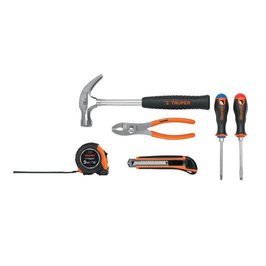 Juego de 6 herramientas caseras, Truper Caja con 2, 14651