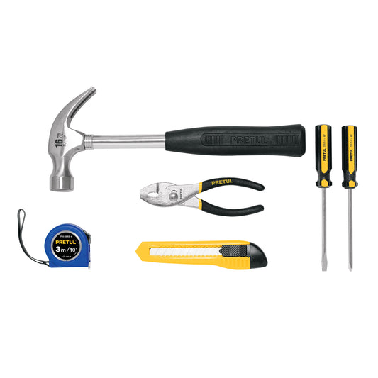 Juego de 6 herramientas caseras, Pretul Caja con 4, 22972