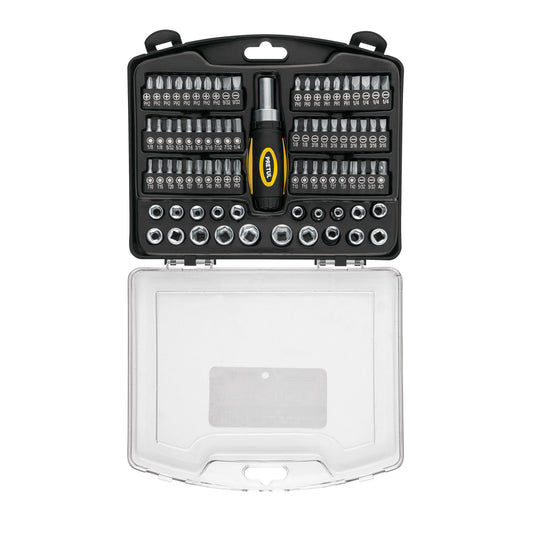 Juego de 81 herramientas 1/4' para mecánico, Pretul Caja con 2, 23972