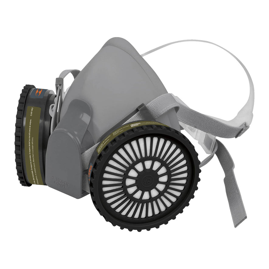 Kit respirador profesional con cartuchos multigas, Truper, 13730