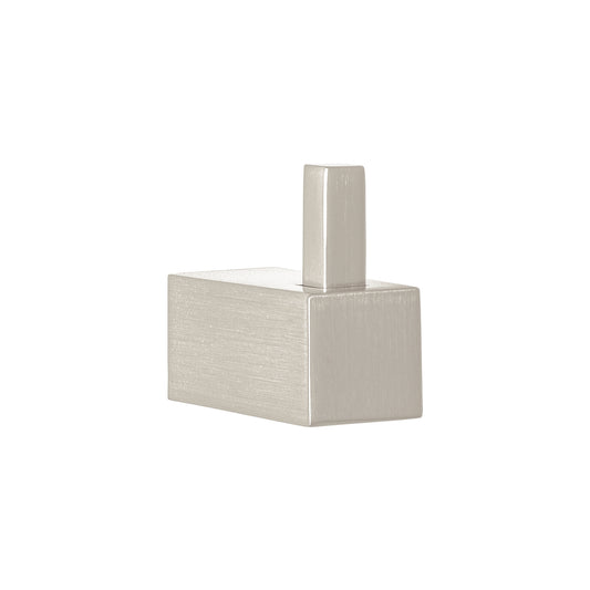 Gancho sencillo para toallas, satín, FOSET KUBO Caja con 4, 44359