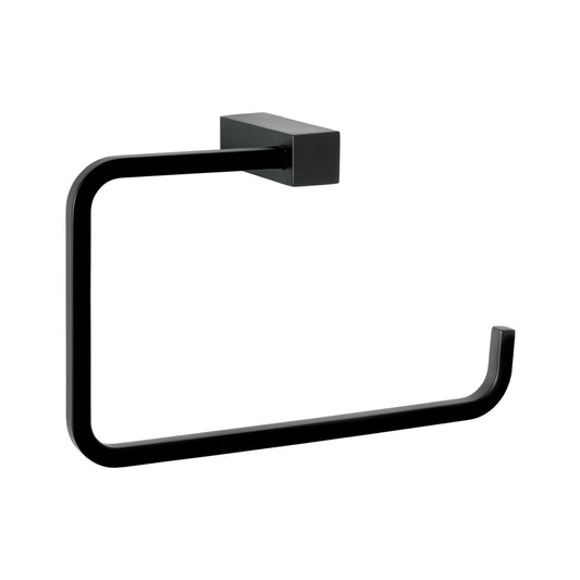 Toallero de argolla, negro, FOSET KUBO Caja con 4, 44369