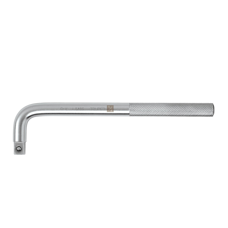 Mango cuadro 1/2' en 'L', largo 9', Truper, 13913