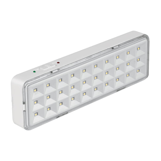 Lámpara de emergencia de 30 Leds, 220 lm recargable, Volteck Caja con 4, 43007