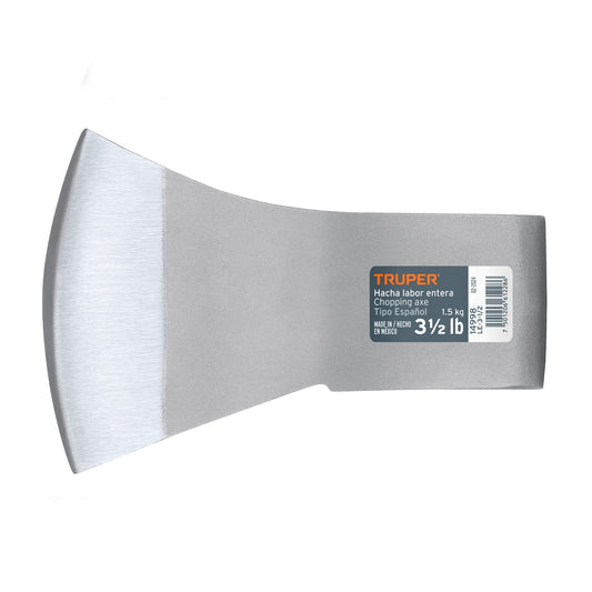 Hacha labor entera 3-1/2 lb, sin mango, TRUPER Caja con 4, 14998