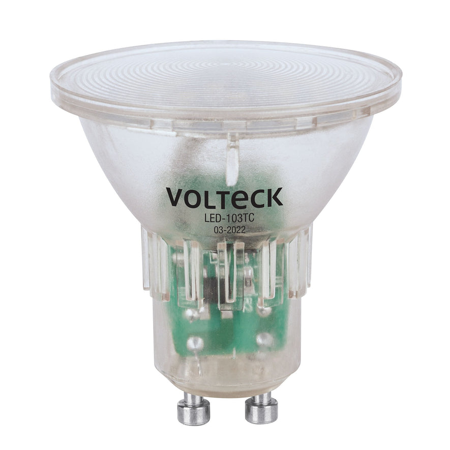 Lámpara trans. de LED 3 W MR16 base GU10 luz cálida, blíster Caja con 6, 48405