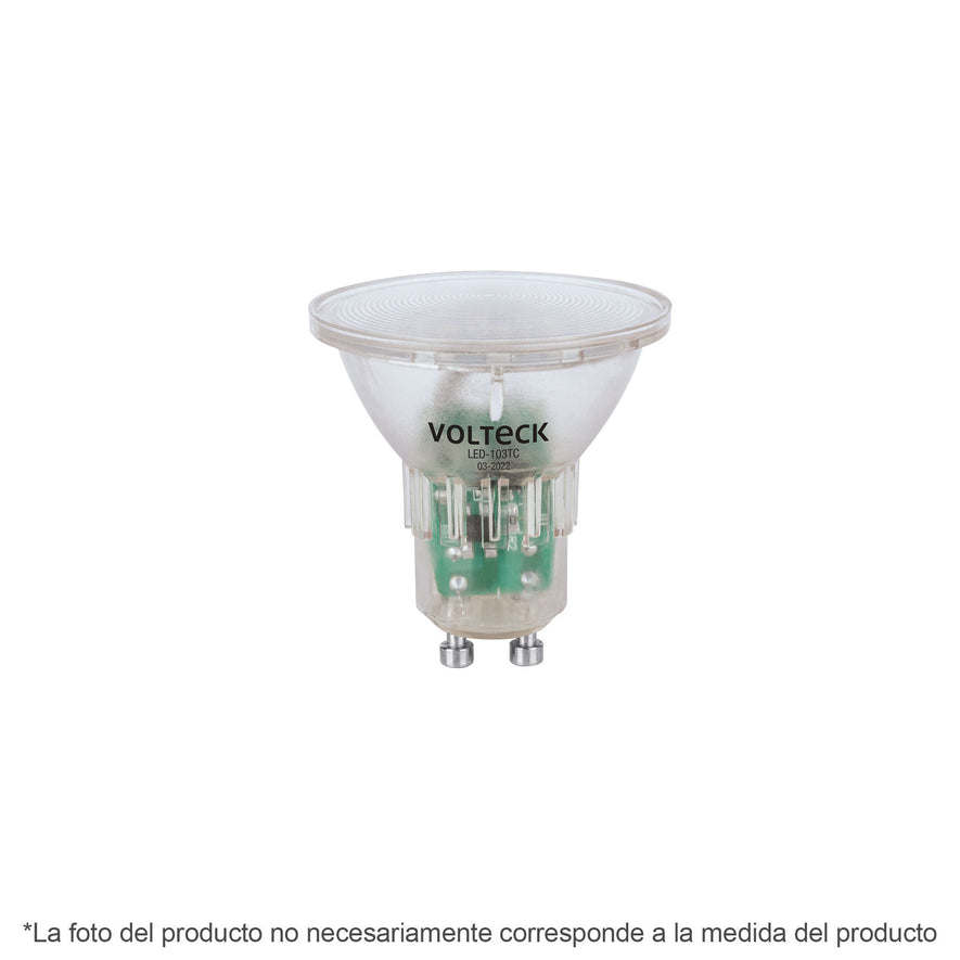 Lámpara trans. de LED 3 W MR16 base GU10 luz de día, blíster Caja con 6, 48404